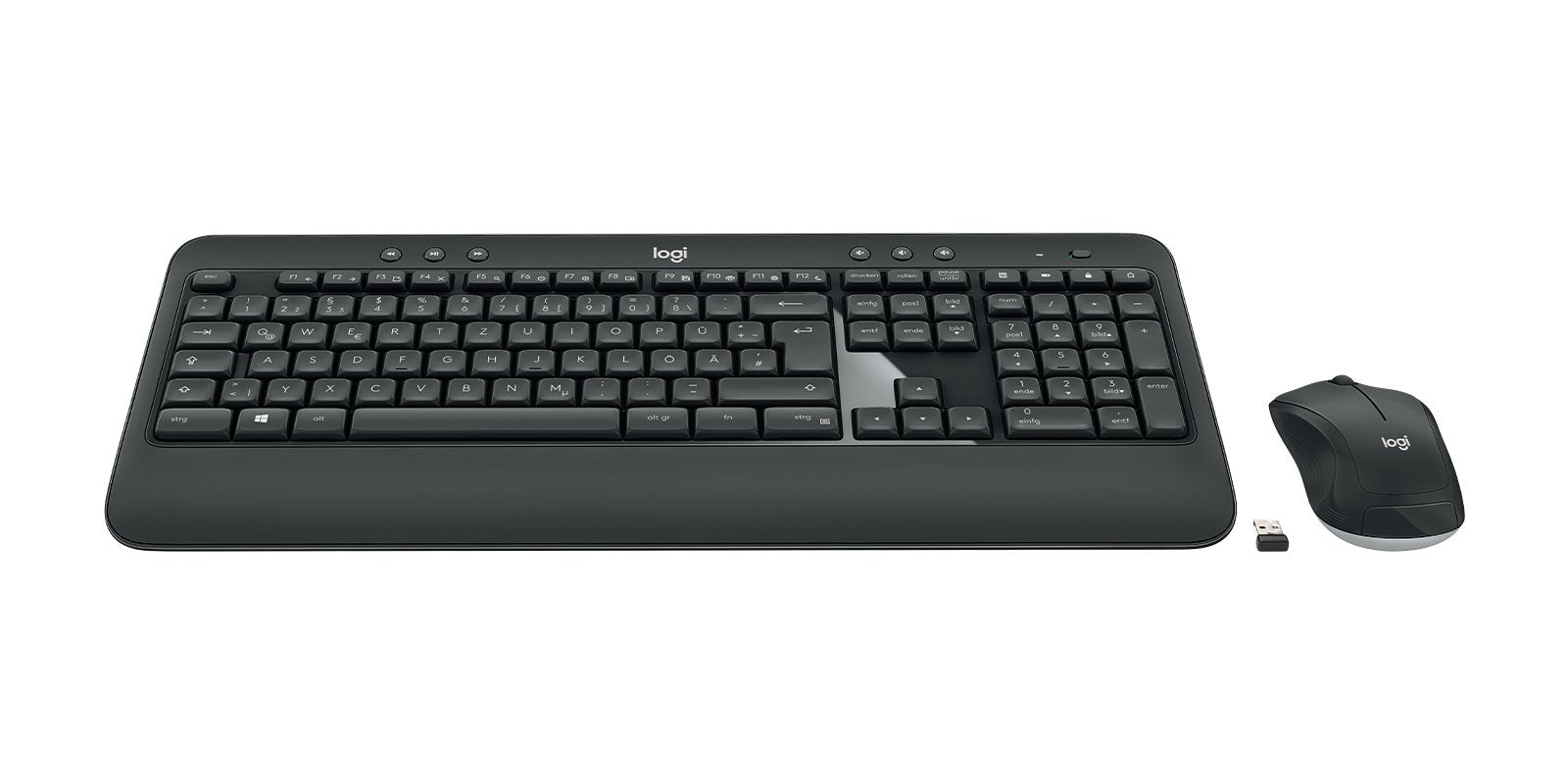 EAN 5099206077379 - Logitech 920-008675 teclado Ratón incluido Universal RF inalámbrico QWERTZ Alemán Negro imagen 1