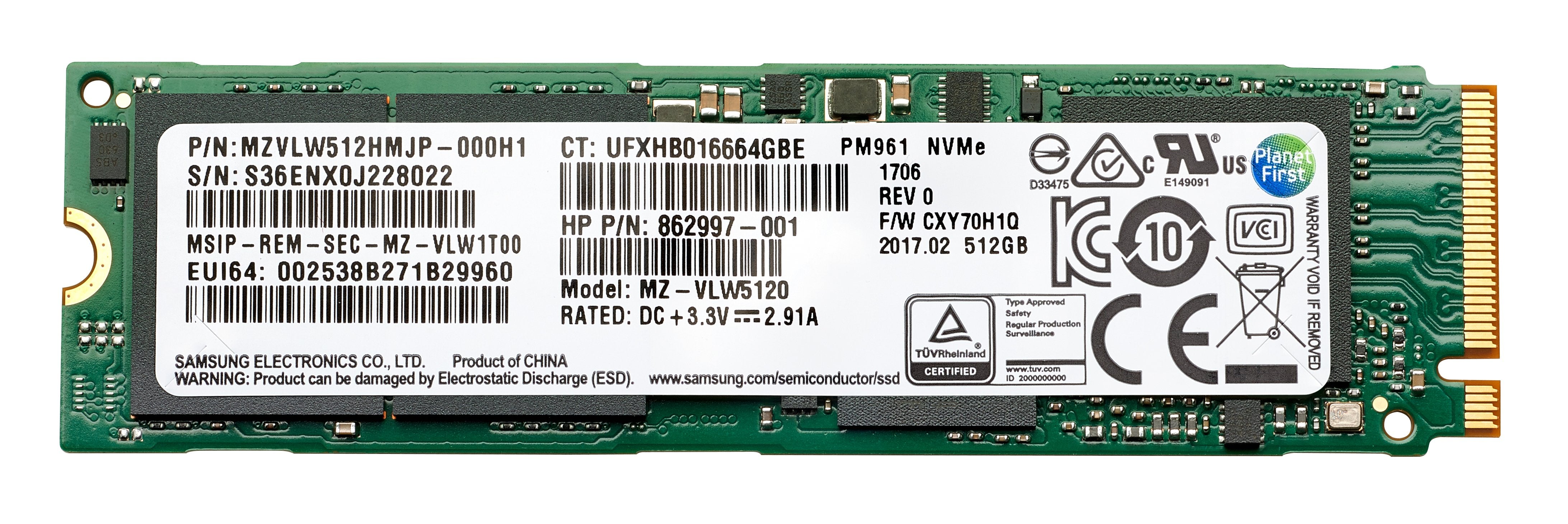 EAN 0195908687382 - HP 1TB PCIe 4x4 NVMe TLC SSD M.2 PCI Express 4.0 imagen 1