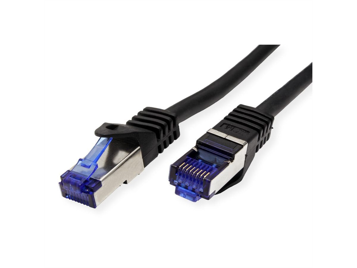 Value Outdoor Cable De Red Cat.6a (Class Ea) S Ftp (Pimf), Massivdraht, Lsoh, Schwarz, 30 M