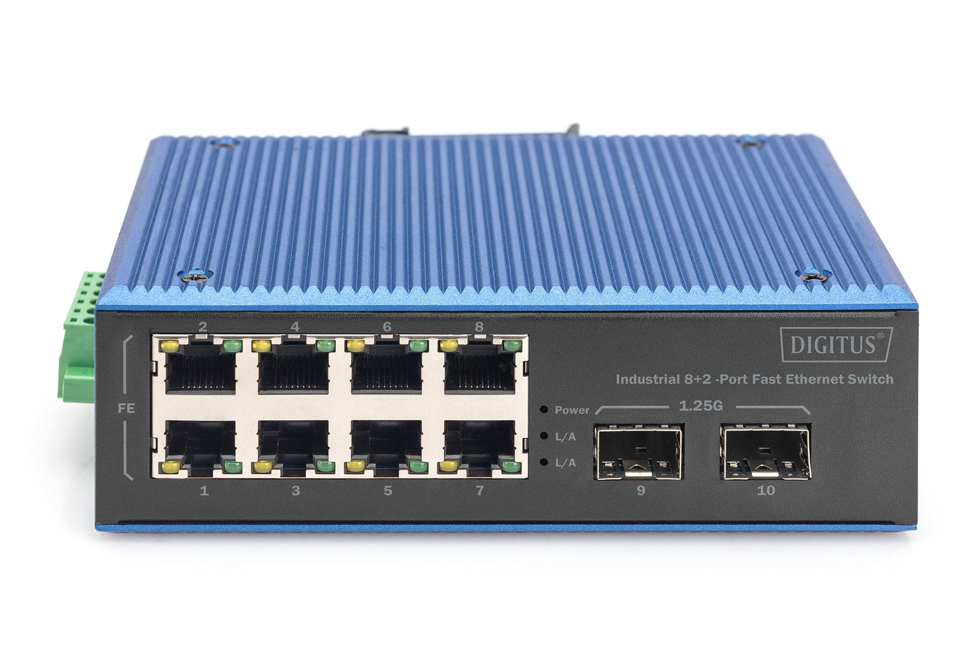 Digitus Switch Fast Ethernet Industrial De 8+2 Puertos