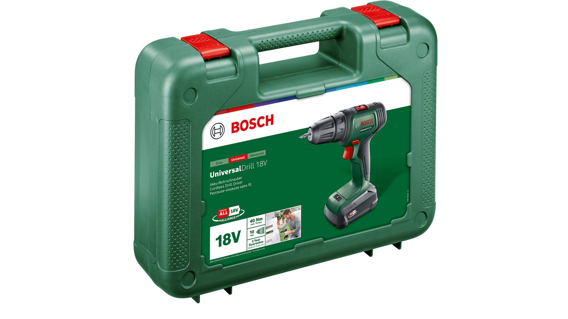EAN 4053423225143 - Bosch UniversalDrill 18V 1450 RPM Sin llave 1,2 kg Negro, Verde imagen 3
