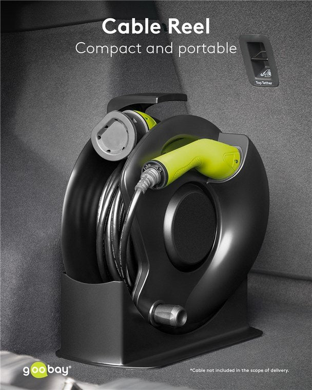 Carrete De Cable Para Cable De Carga Ev Tipo 2 Goobay