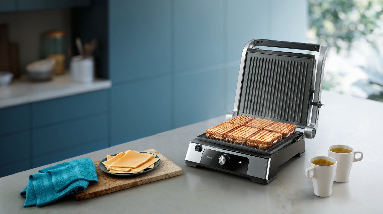 Philips Hd6301 90 5000 Series Contact Electric Grill, 2200 W, Black