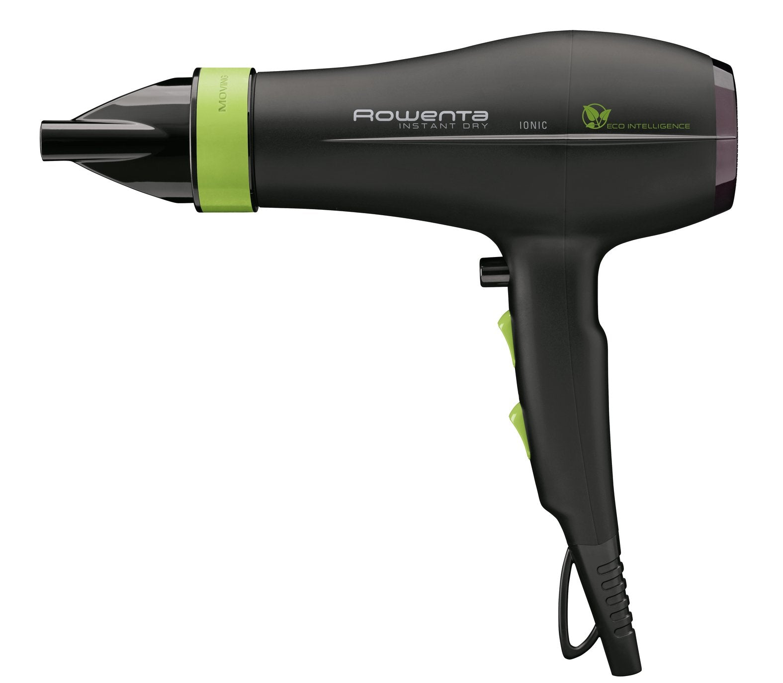 Secador De Pelo  Rowenta Eco Intelligence Cv 6030, Negro/Verde Cv 6030