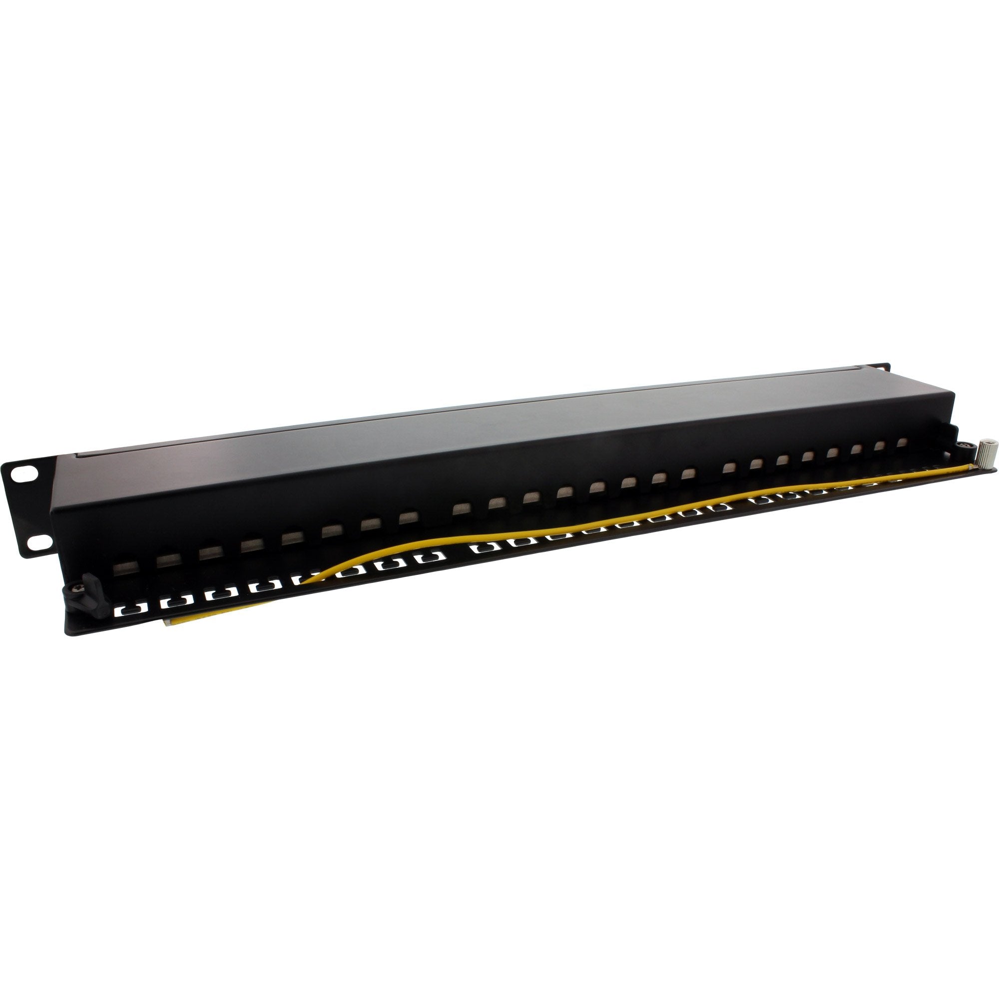 Patch Panel Inline 19" Cat.6a 24 Puertos 1u Negro Ral 9005