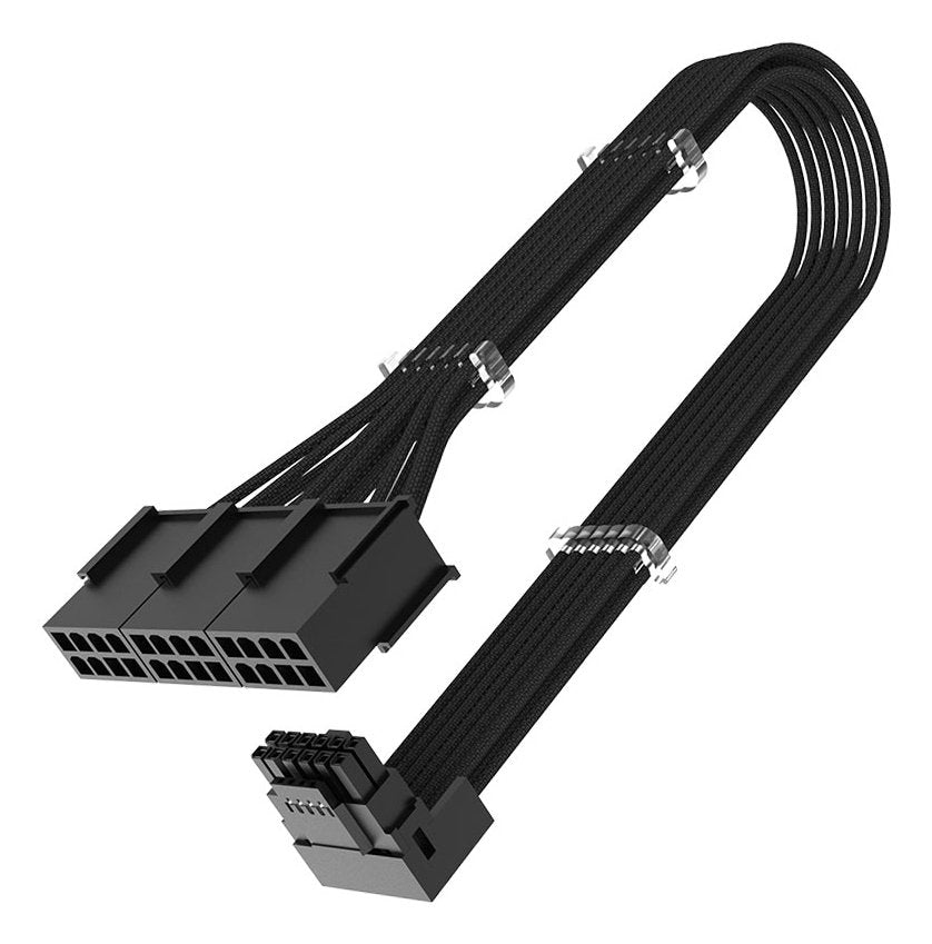 Akasa Cable G-Nexus Px24 Ak-Cbpw31-30bk 12+4-Polig (Ra)(M) Auf 3x8-Polig (Ra)(W) 30cm