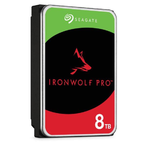 Disco Seagate Ironwolf Pro Enterprise Nas Hdd 8tb 7200rpm 6gb S Sata 256mb Cache 8.9cm 3.5" 24x7 For Nas Raid Rackmount Systeme Blk