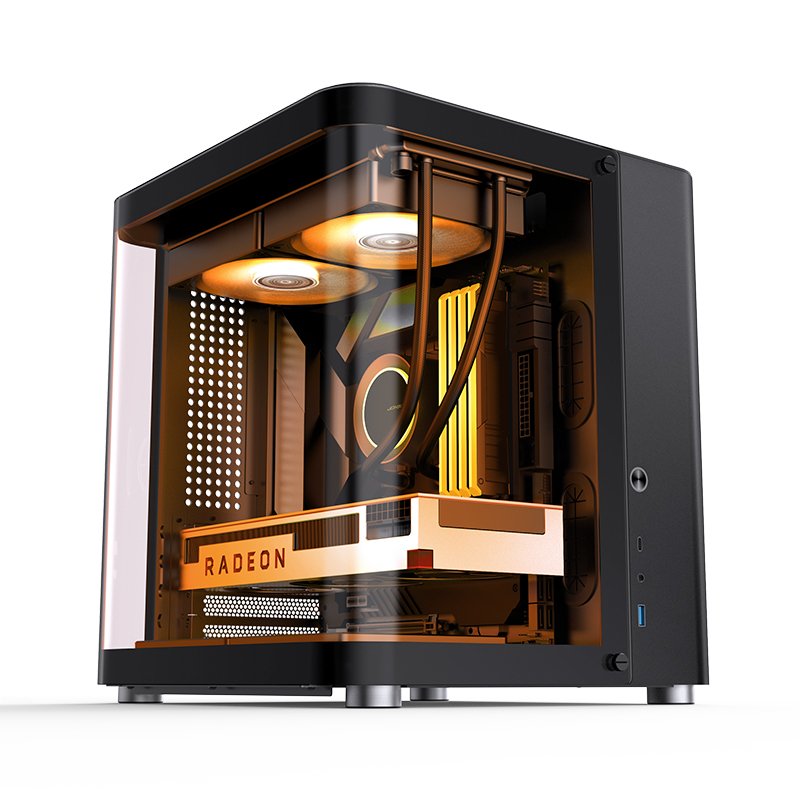 Jonsbo Tk-1 2.0 Micro-Atx Gehäuse, Temperojo Glass - Negro