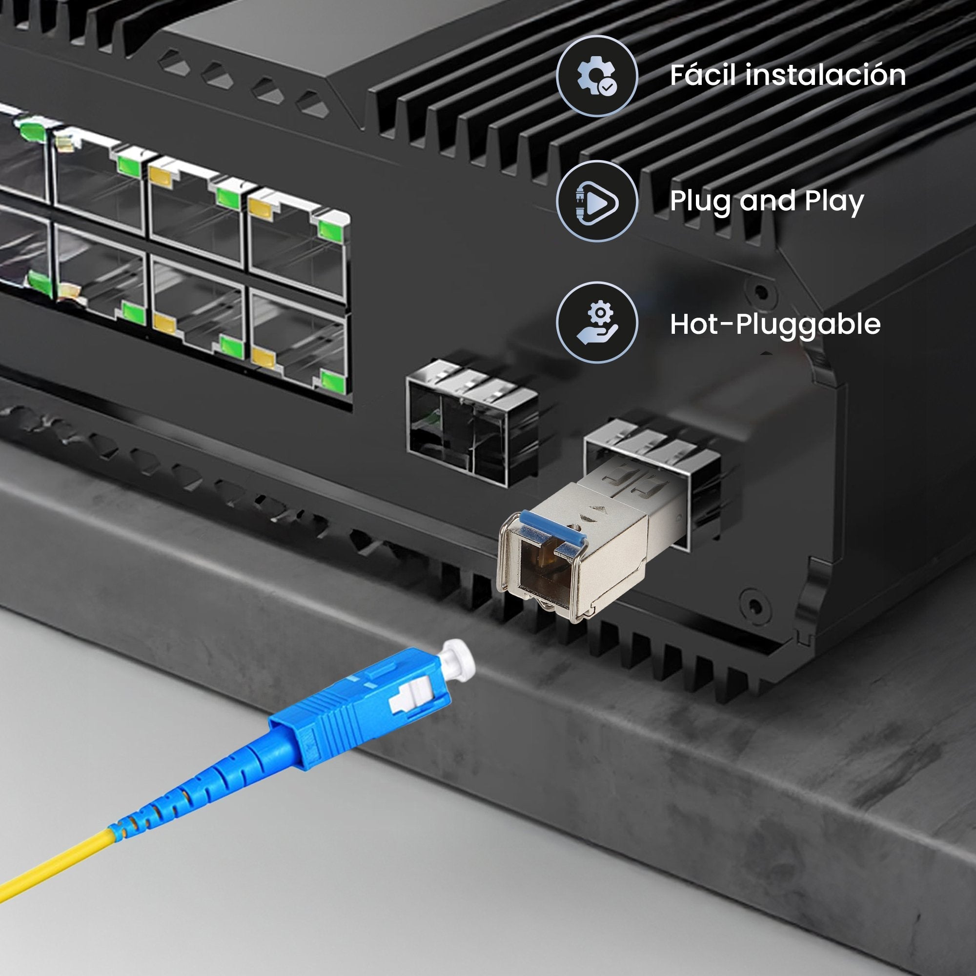 Extralink Sfp 1.25g  Sfp Wdm Módulo  1,25gbps, 1310/1550nm, Single Mode, 20km, Sc, Dom, Pair