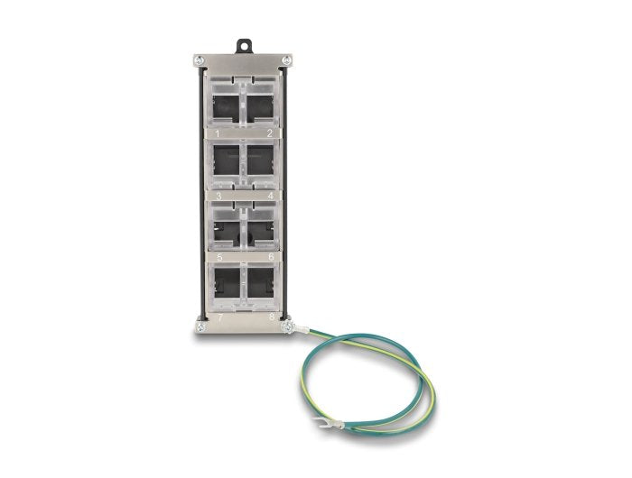 Keystone Halterung 8 Port Neigbar Für Hutschiene Oder Wandmontage