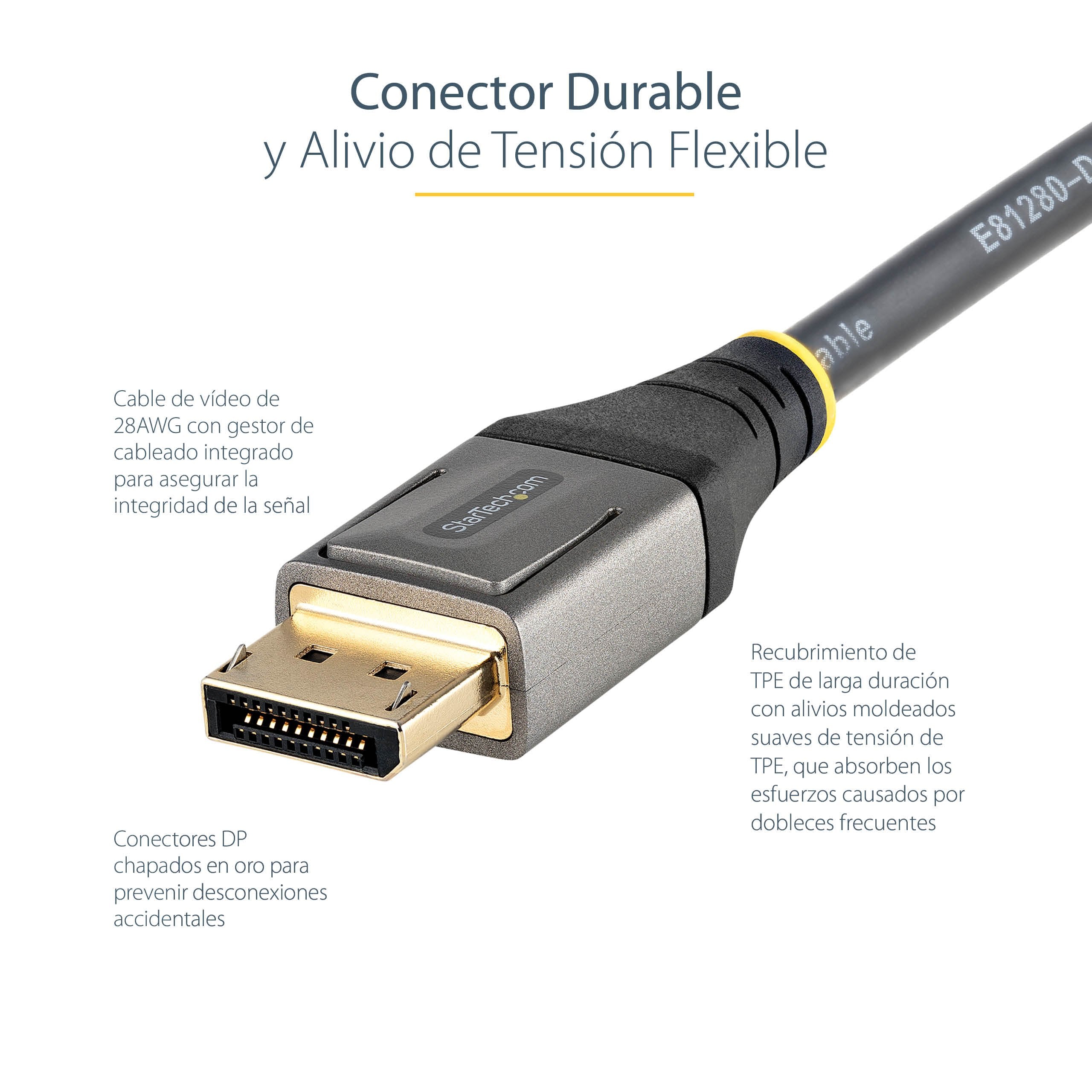 Startech Cable Displayport 1.4 Certificado 8k 60hz Hdr10 4k 120hz  5m
