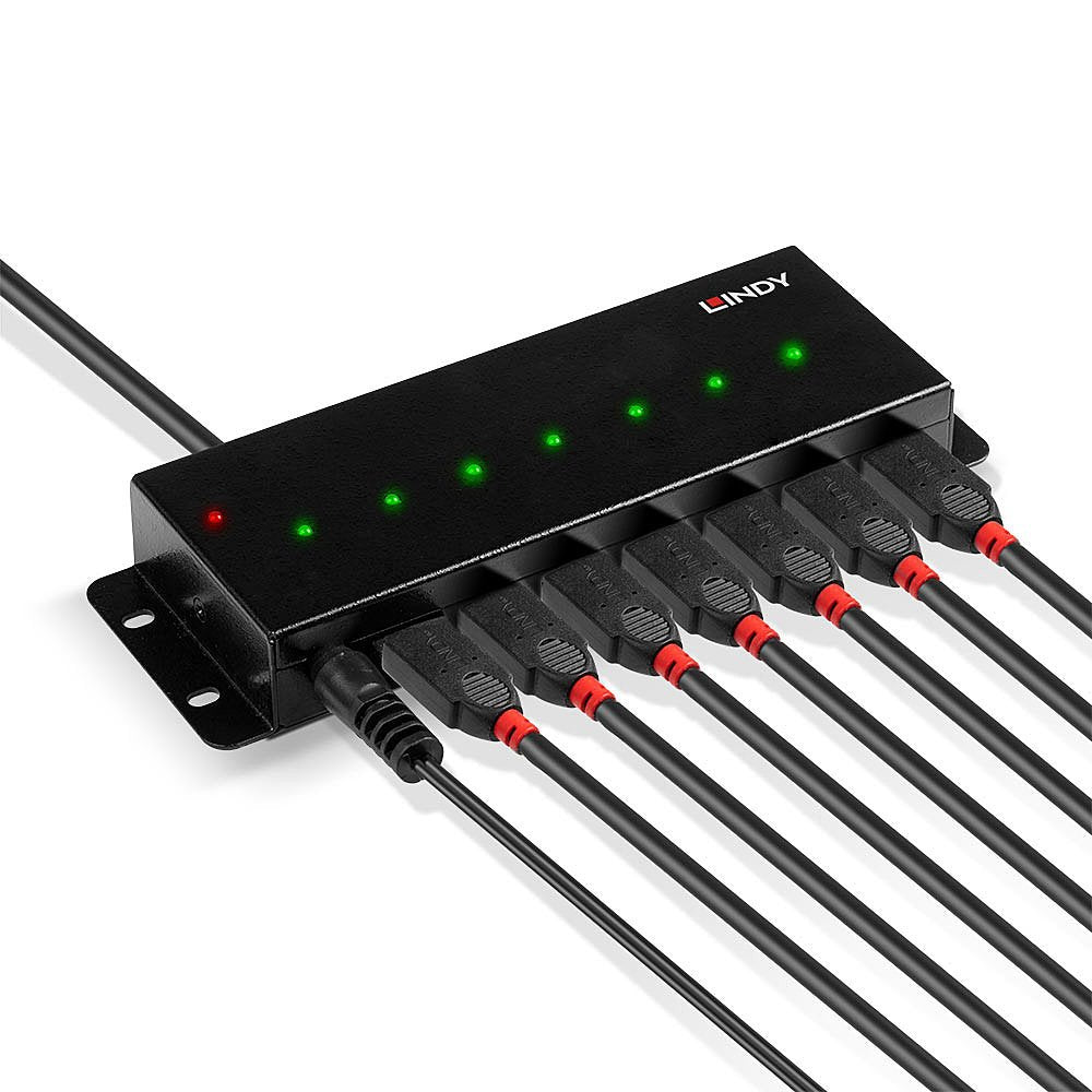 Lindy 42794 Hub De Interfaz Usb 2.0 Type-B 480 Mbit/S Negro
