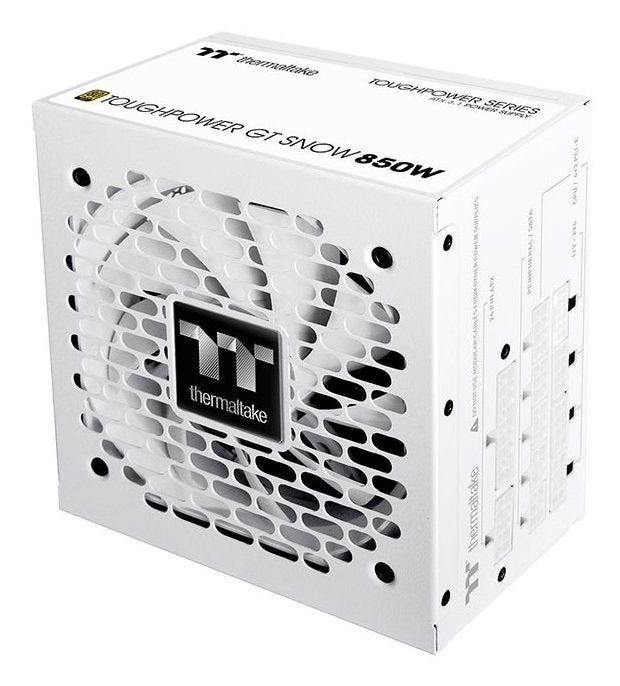 Fuente De Alimentación  Thermaltake Toughpower Gt Snow 850w Para Pc Blanco, 1x Gpu De Alta Potencia De 12 Pines, 4x Pcie, Gestión De Cables, 850 Vatios Ps-Tpt-0850fnfage-W