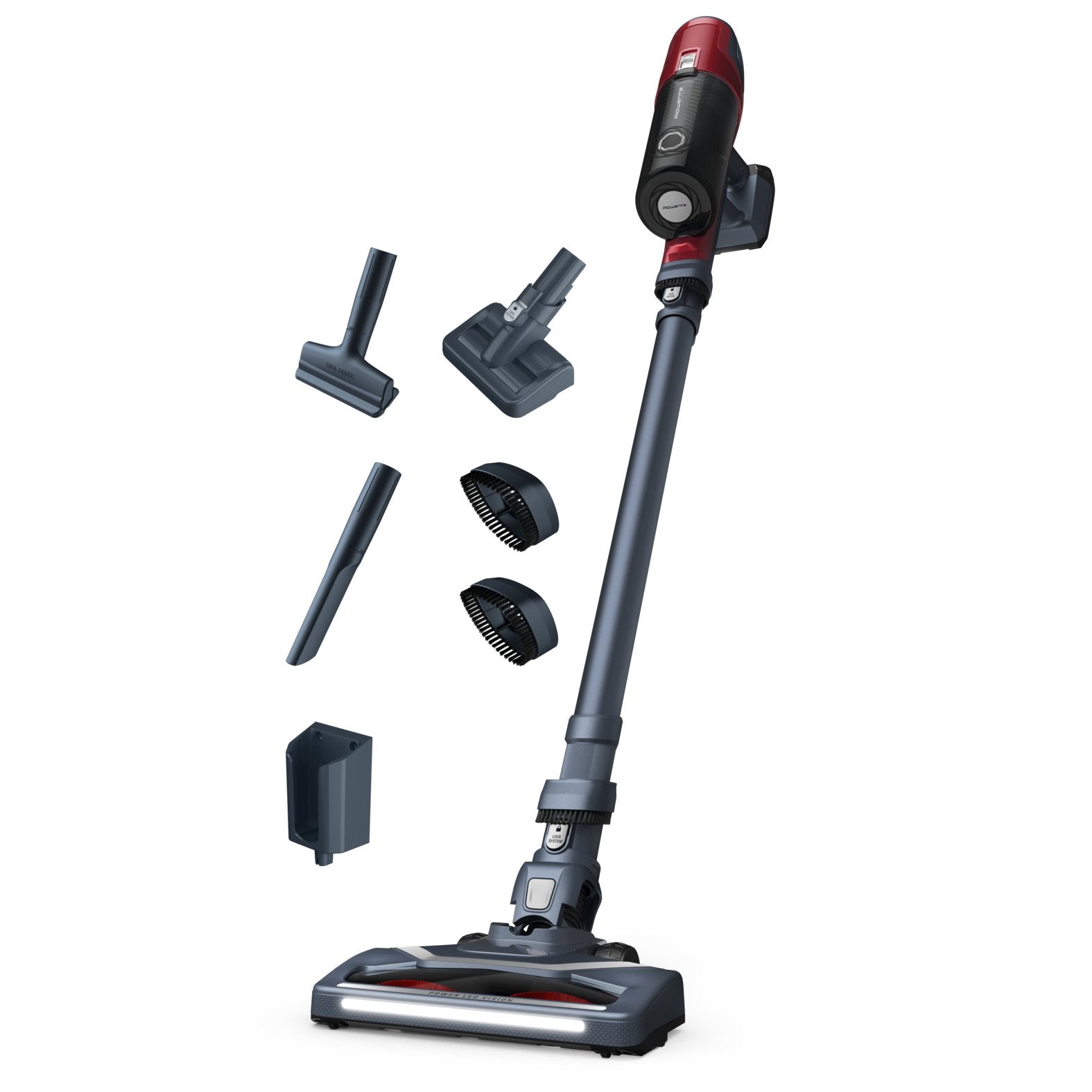 Aspirador Rowenta X-Pert 6.60 Animal Rh6878wo De Varilla Negro/Rojo Rh6878