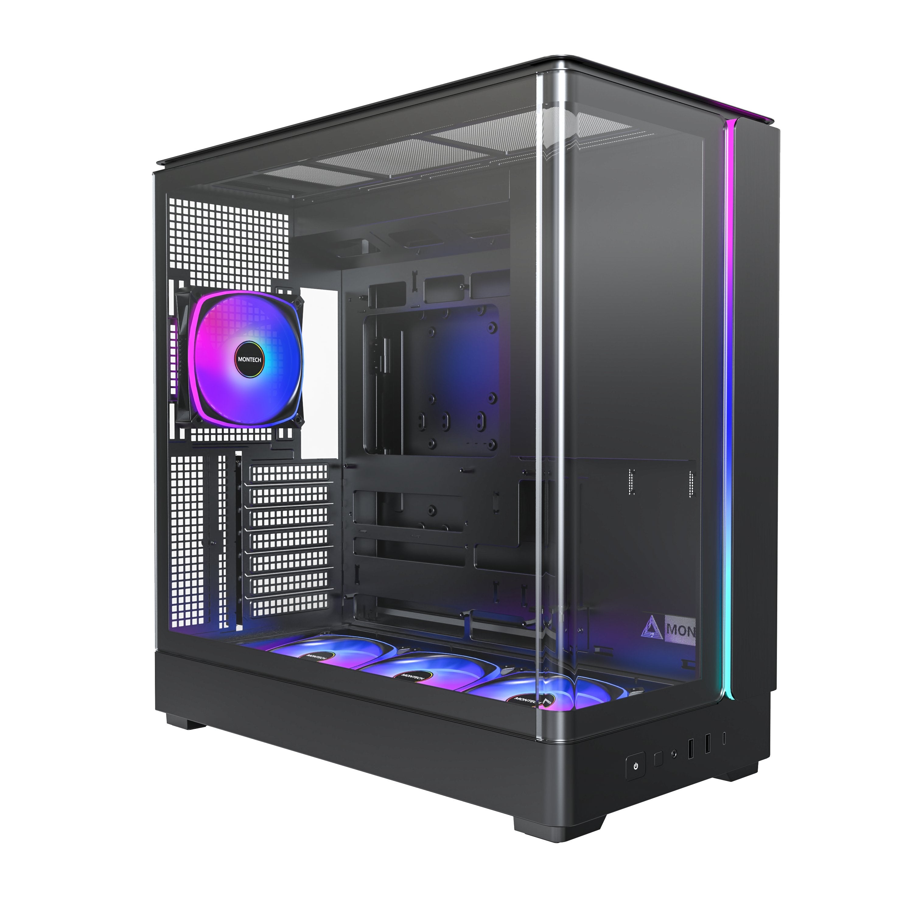 Caja  Pc Montech King 45 Pro Negra King 45 Pro (B)