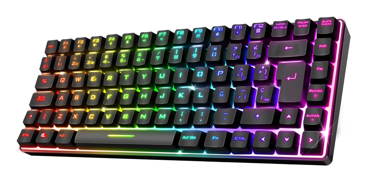 Teclado Español Semi-Mecanico Spirit Of Gamer Elite K70 Rgb Inalambrico
