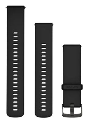 Garmin Ersatzarmband (22 Mm), Silikon Schwarz Schiefergrau