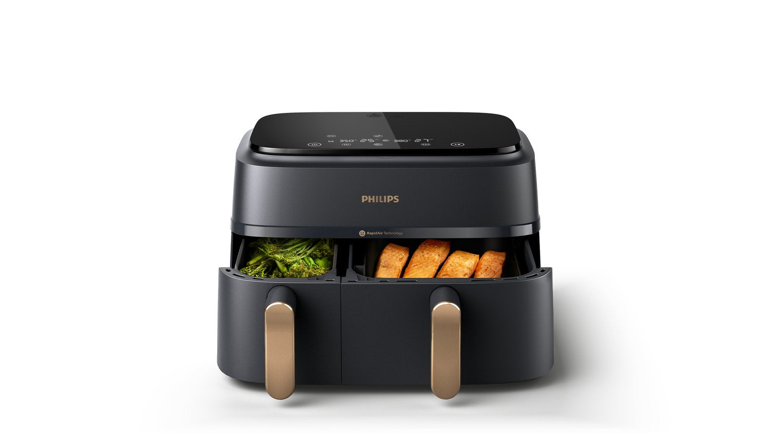 EAN 8720389032998 - Philips 3000 series NA352/00 freidora 9 L Independiente 2750 W Freidora de aire caliente Negro, Bronce imagen 10