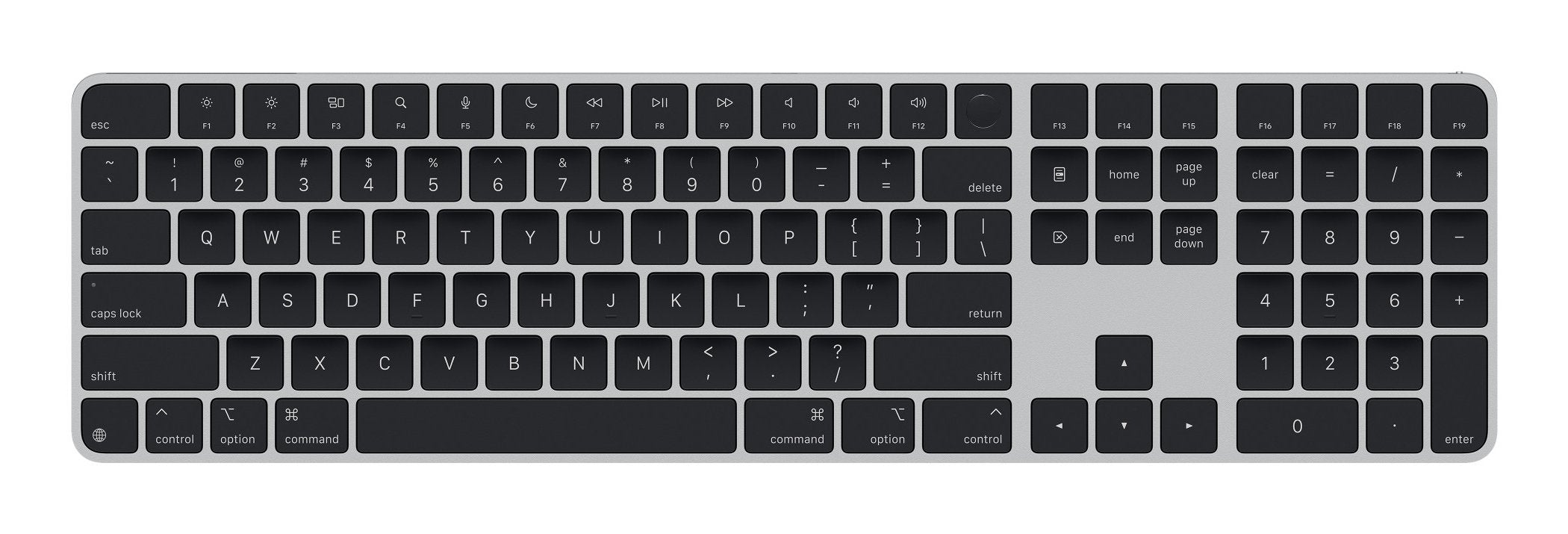 EAN 0195949655609 - Apple Magic teclado Universal USB + Bluetooth QWERTY Inglés de EE. UU. Negro imagen 1