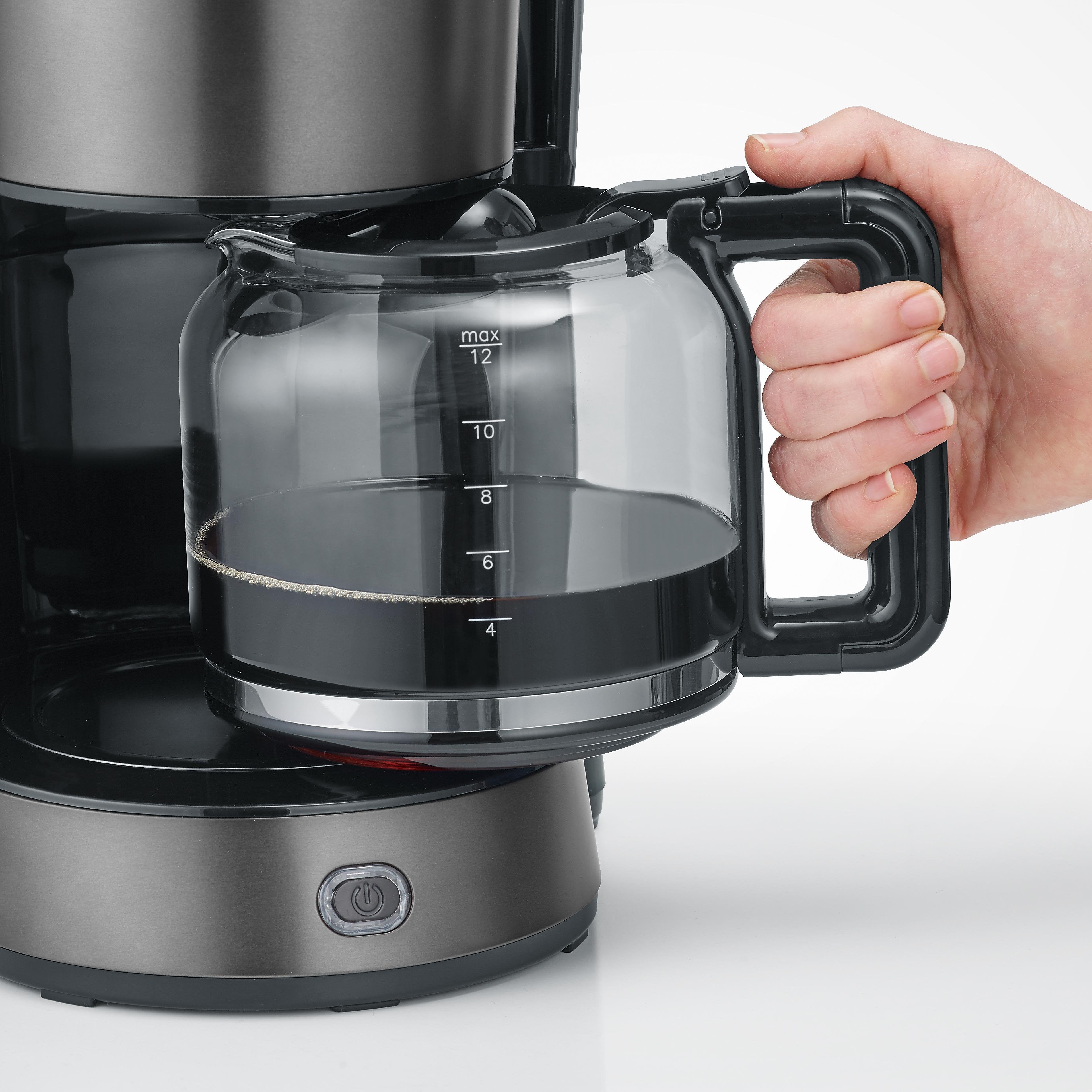 Severin Ka 9340  Dark Inox Mit Glaskanne