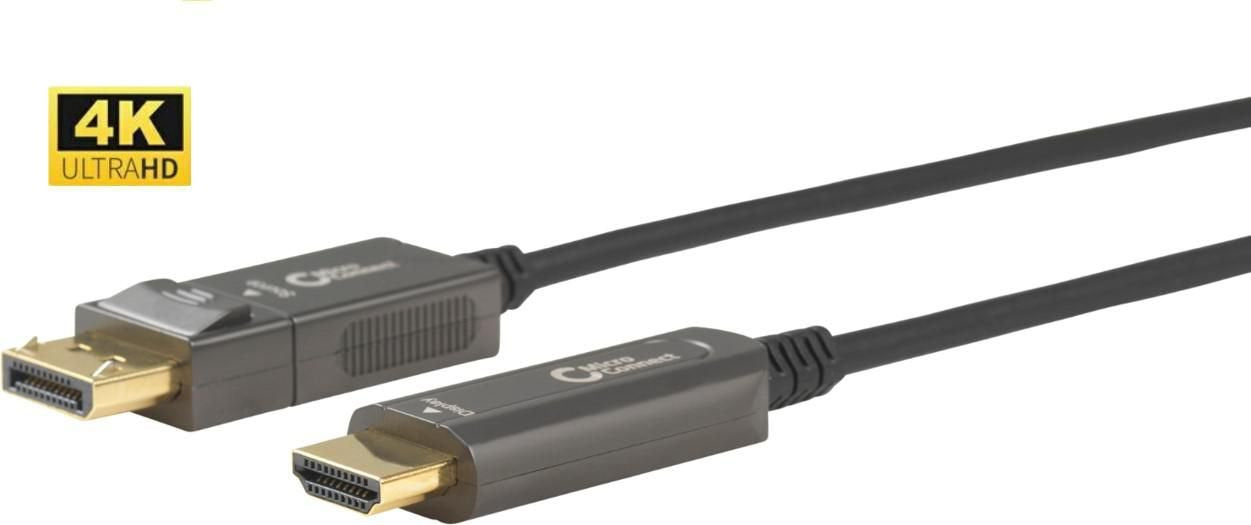 EAN 5706998942074 - Microconnect DP-HDMI-3000V1.4OP adaptador de cable de vídeo 30 m DisplayPort HDMI tipo A (Estándar) Negro imagen 1