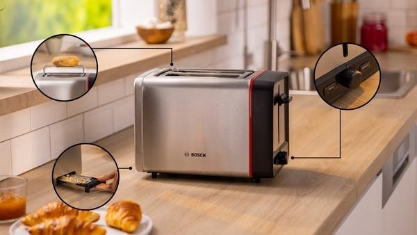 Tostadora  Bosch Tat 6m420 Mymoment Edelstahl