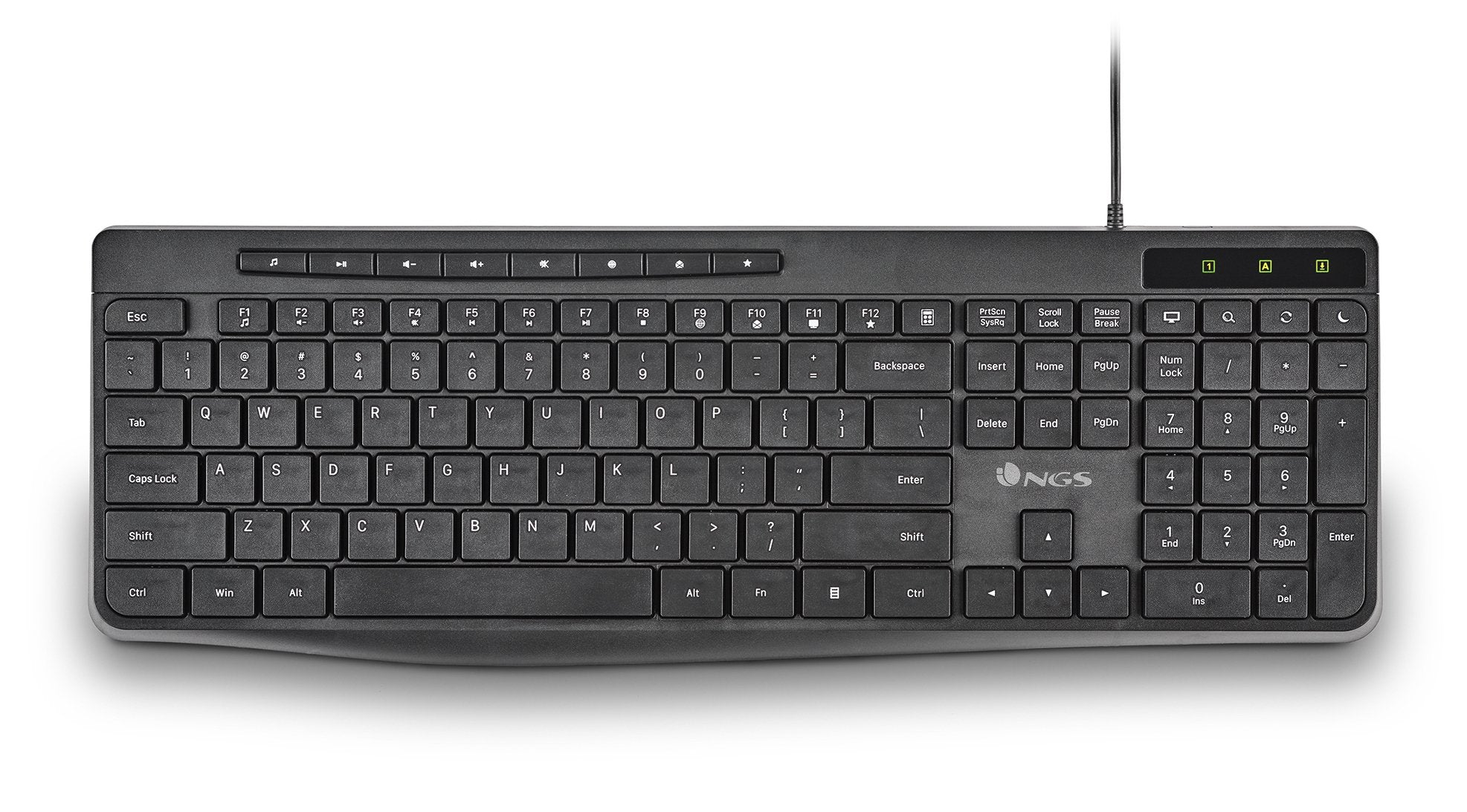 EAN 8435430625707 - NGS SPECTRA (QUERTY, ES) teclado Hogar / Oficina USB QWERTY Español Negro imagen 1