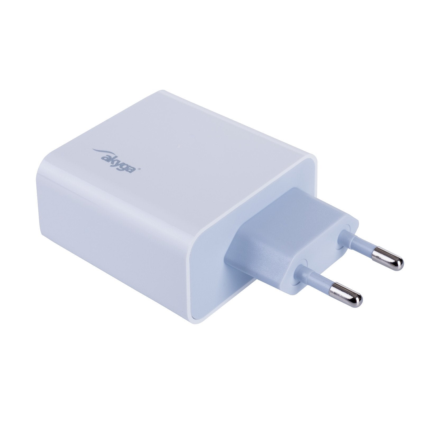 Akyga Cargador De Pared Ak-Ch-14 45w Usb-A + Usb-C Pd Quick Charge 3.0 5-20v / 2.25-3a Blanco