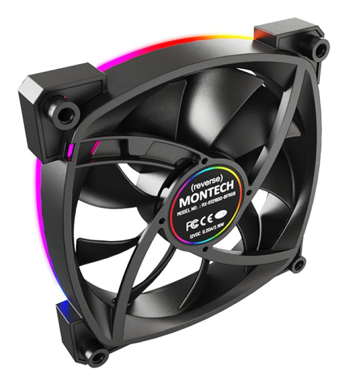 EAN 4710562748246 - Montech RX120 PWM Carcasa del ordenador Ventilador 12 cm Negro 3 pieza(s) imagen 4