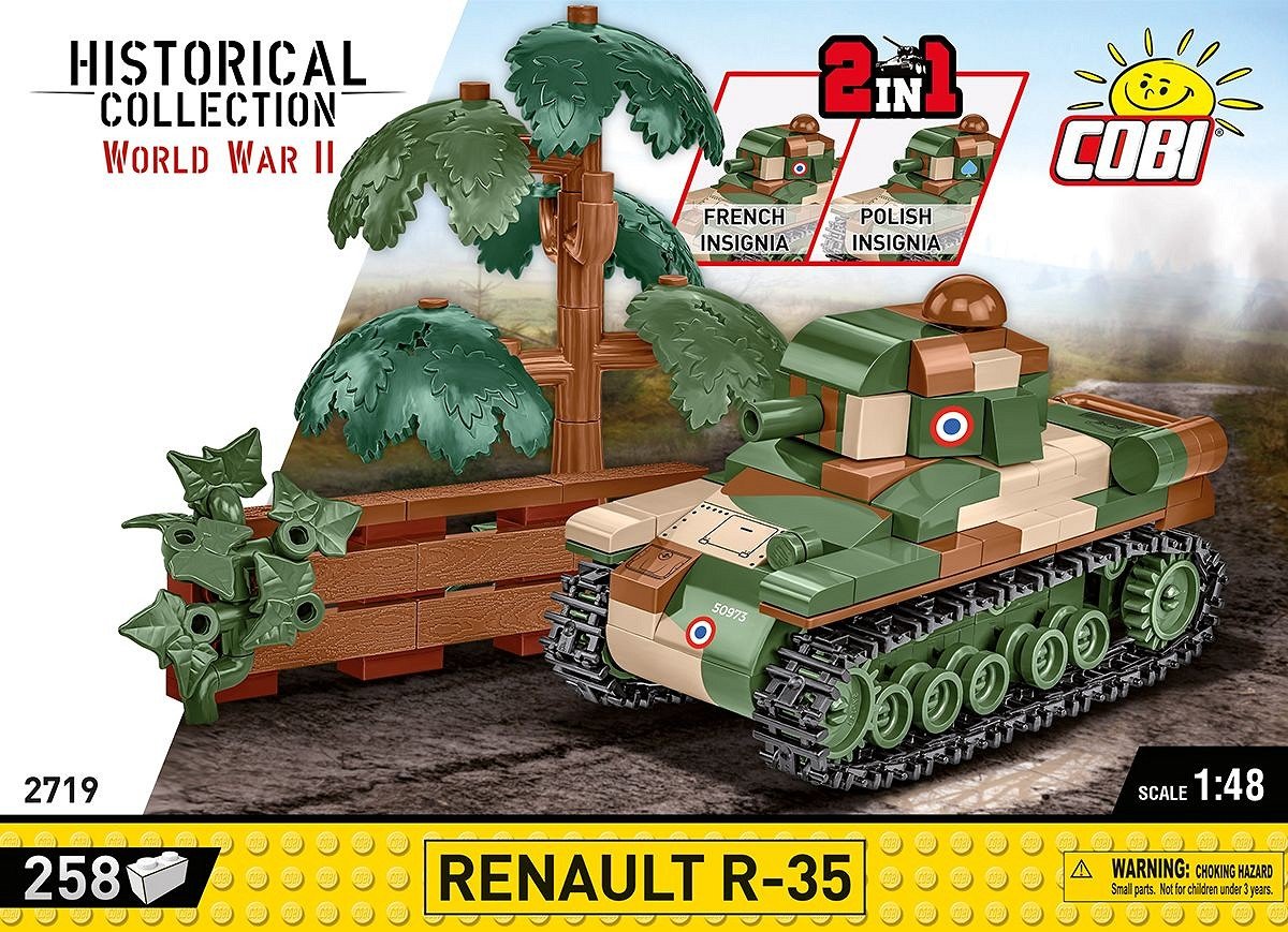 Cobi Wwii Renault Blocks R-35 258 Blocks