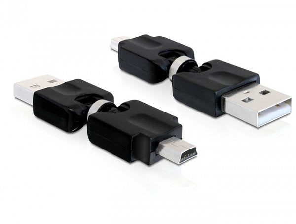 Adapter Usb 2.0-A St  Mini Usb St Rotation Delock