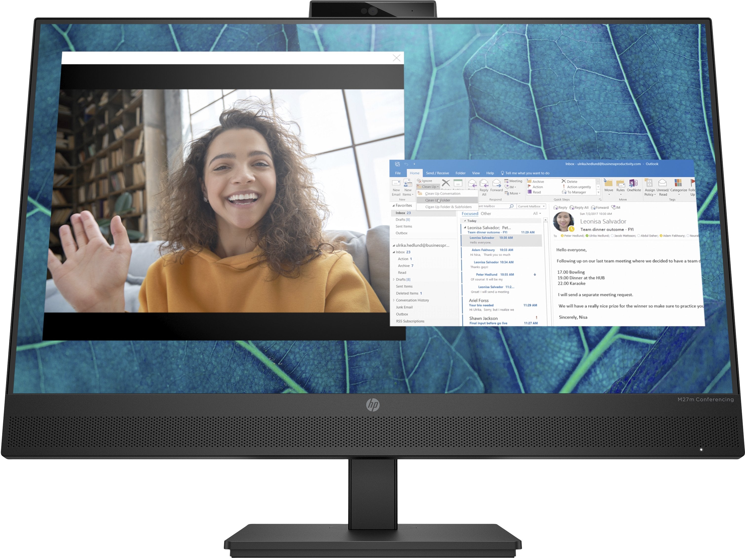 EAN 5715063348178 - HP شاشة الاجتماعات من M27m pantalla para PC 68,6 cm (27") 1920 x 1080 Pixeles Full HD Negro imagen 1