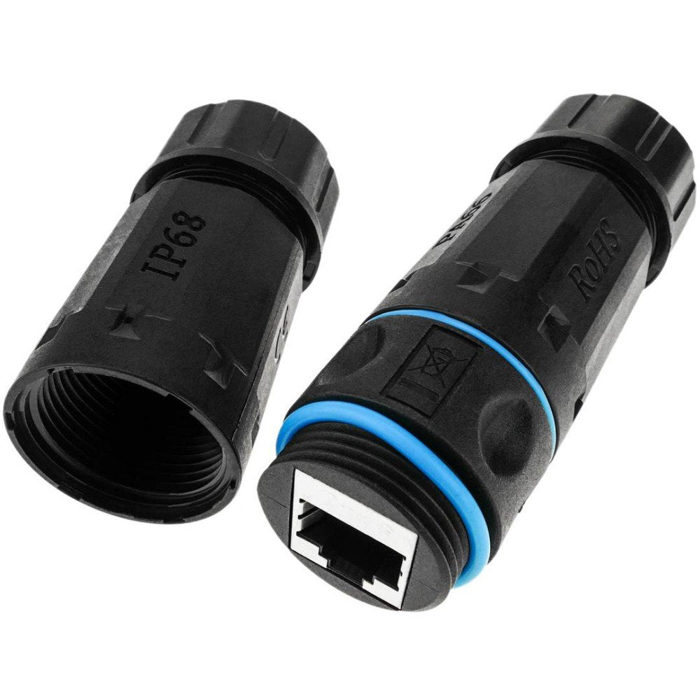 Techly Iwp-Md C6-Ip68t Cambiador De Género Para Cable Rj-45 Negro