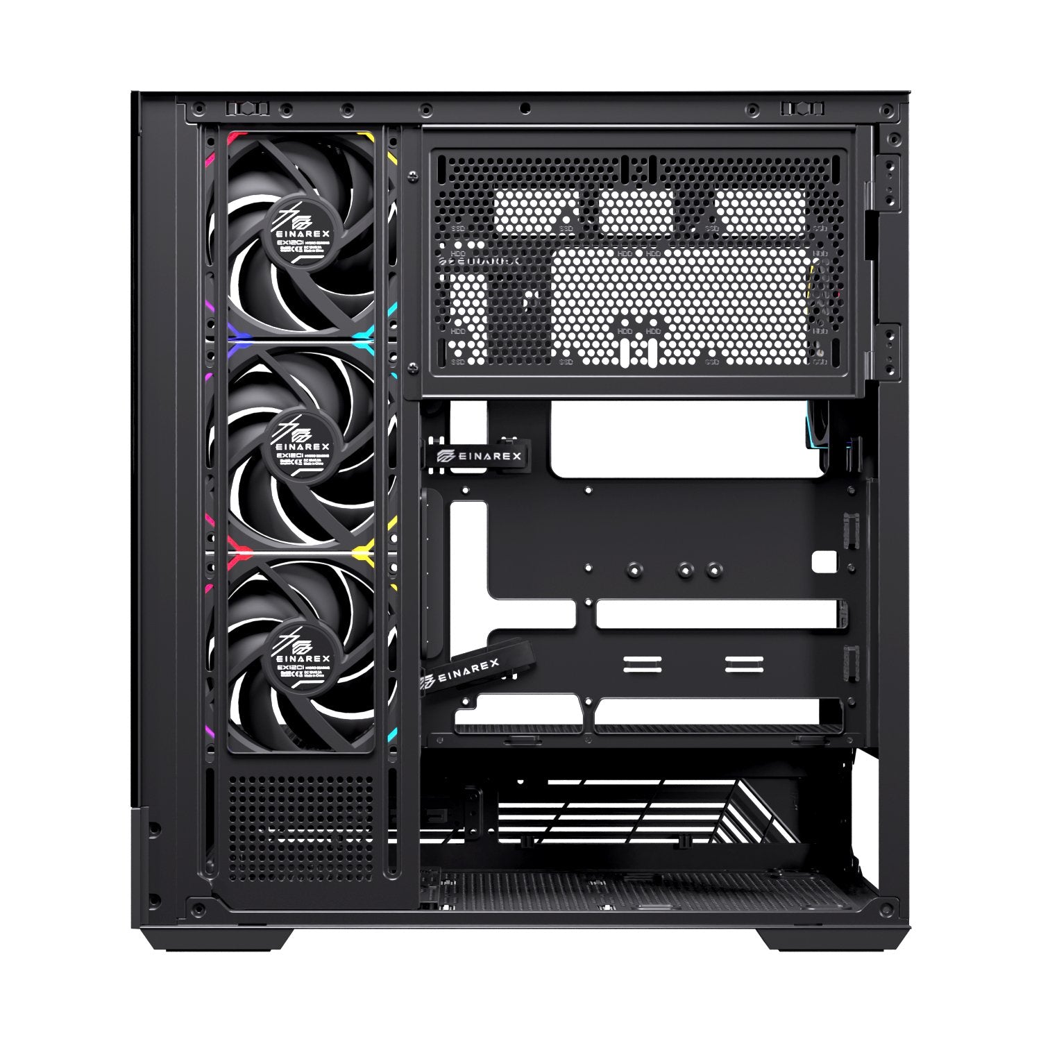 EAN 6977277361148 - Einarex EXCS-PR-800R-B carcasa de ordenador Midi Tower Negro imagen 6