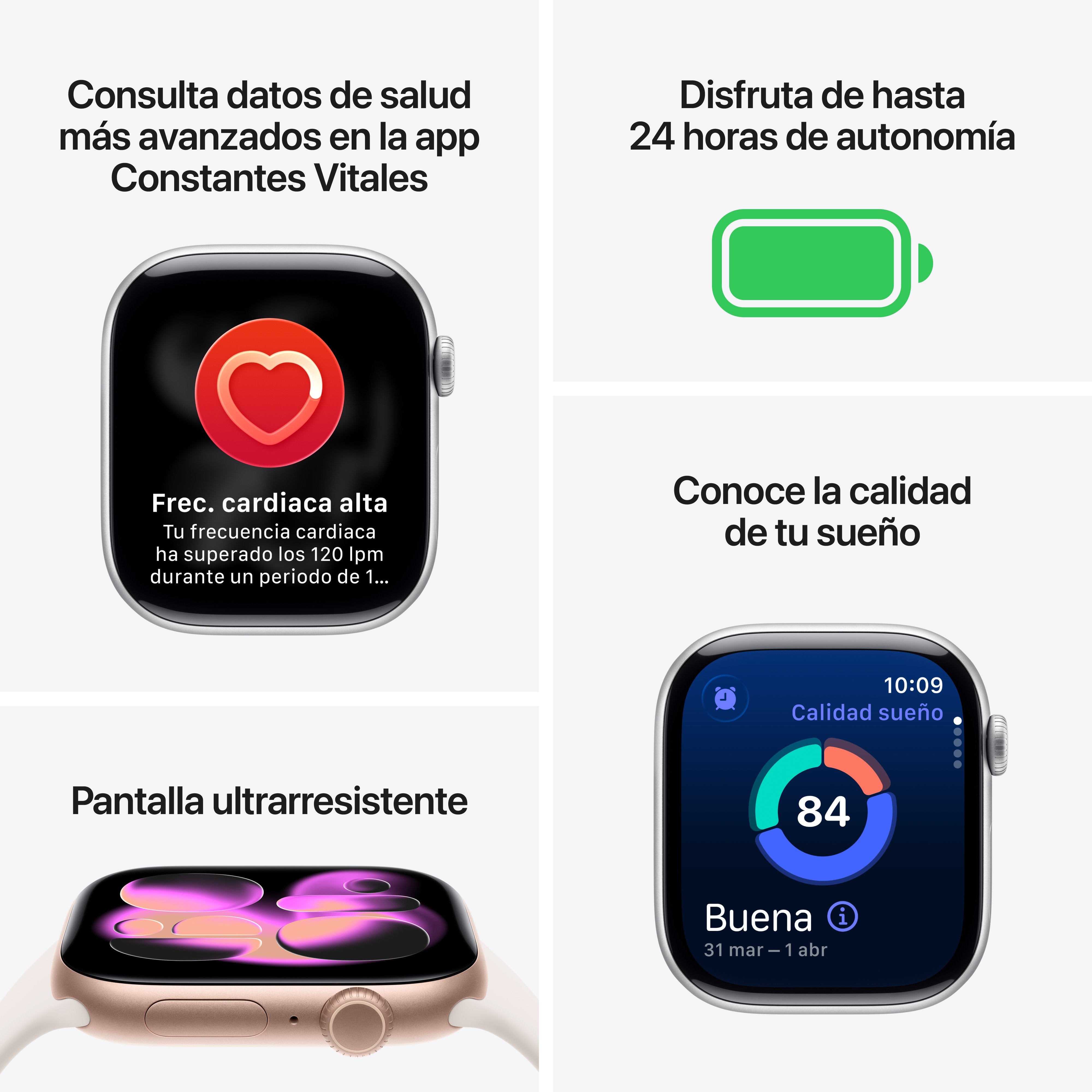EAN 0195950464474 - Apple Watch Series 11 OLED 46 mm Digital 416 x 496 Pixeles Pantalla táctil Plata Wifi GPS (satélite) imagen 3