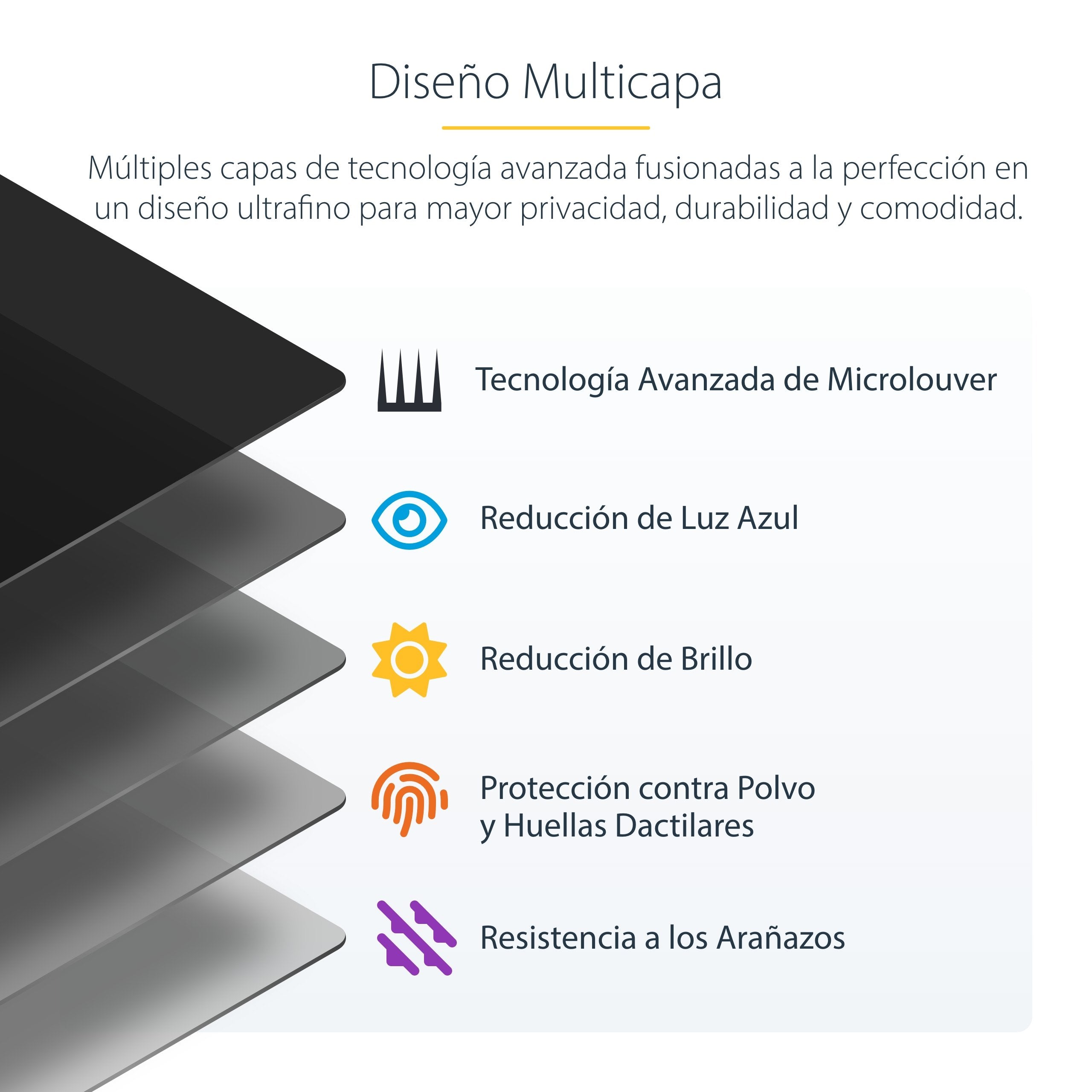 Startech.Com Protector De Pantalla Para Tableta For Portrait/Landscape Touch-Enabled +/-30° View Blocks Up To 51% Blue Light Matte Con Filtro De Privacidad 4 Vías 12.9" Negro Para Apple Ipad Pro De 12 9" (3ª Generación 4ª Generación 5ª