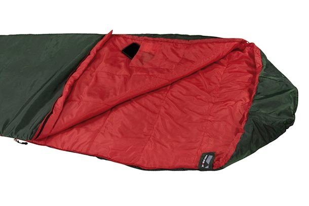 High Peak Lite Pak 800, Saco De Dormir Verde/Rojo 23260