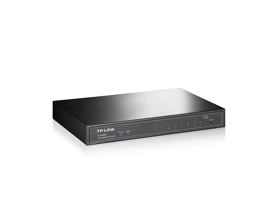 Switch Gestionable Tp-Link Tl-Sg2008 8 Puertos Rj-45 10 100 1000