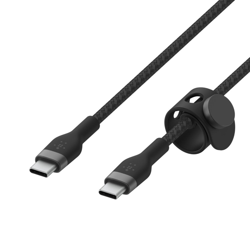 Usb-C Usb-C 2.0_braid Silic 3m Bk