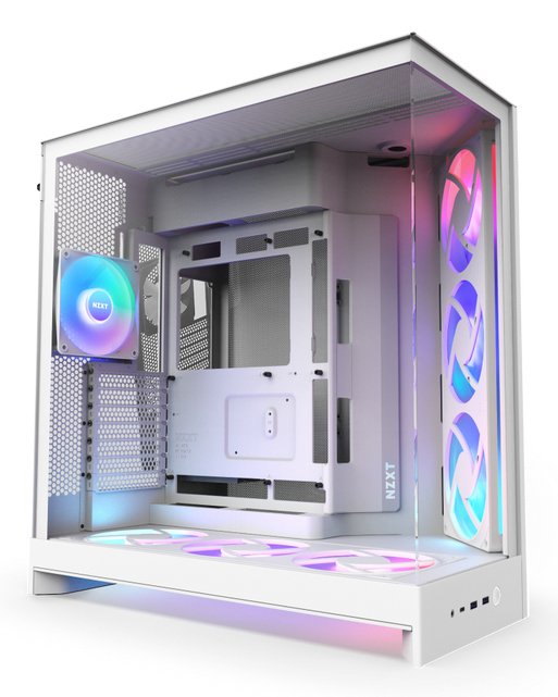 EAN 5056547207674 - NZXT H9 Flow RGB+ Midi Tower Blanco imagen 1