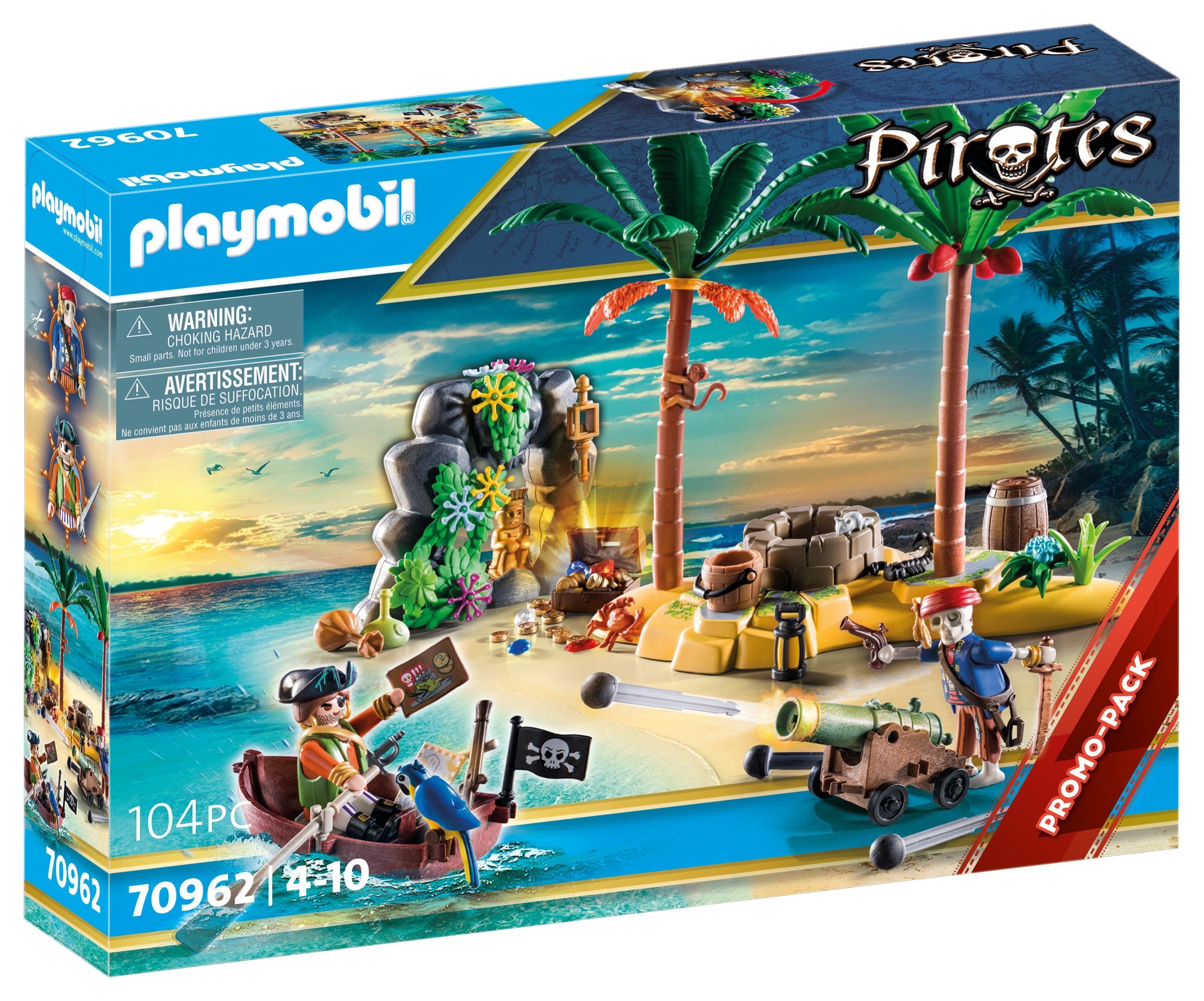 Playmobil 70962 Piratenschatzinsel Mit Skelett, Konstruktionsspielzeug 70962