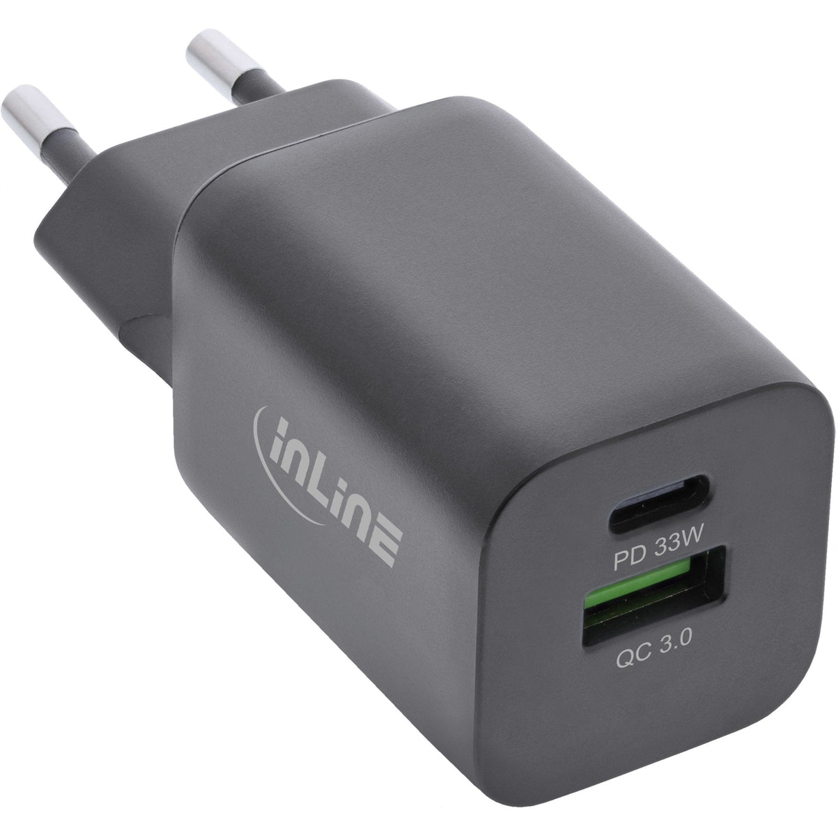 Cargador Usb Inline Usb-A + Usb Tipo C, 33 W, Suministro De Energía + Carga Rápida