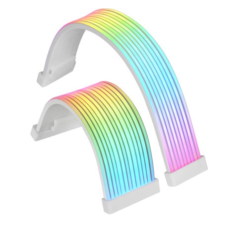Tira  Mars Gaming Mca-16x/Mca-24x  De Iluminacion Rgb - Efectos Personalizables - Silicona Duradera - Compatible Con Pcie