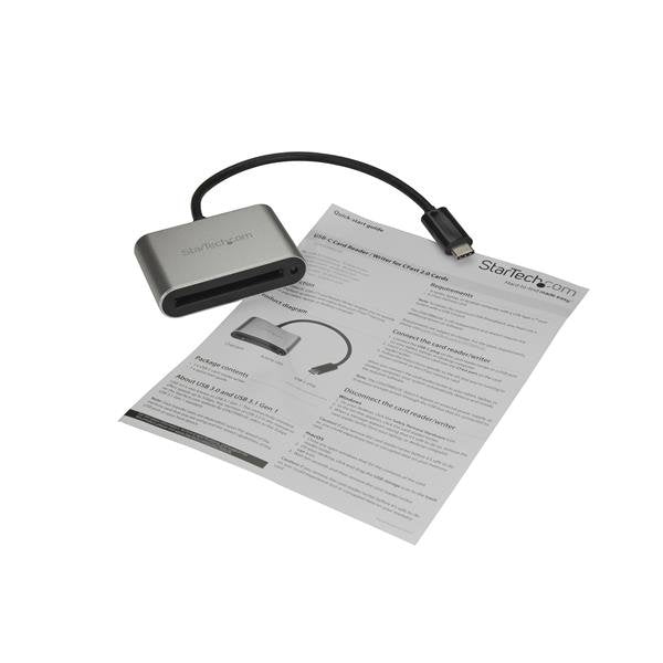 Lector De Tarjetas Externo Startech.Com Usb 3.0 Usb-C Tipo C De Tarjetas De Memoria Flash Cfast Alimentado Por Usb