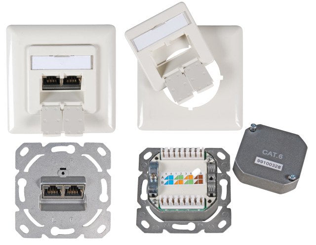 EAN 4049759149659 - EFB Elektronik ET-25211.1V1 toma de corriente 2 x RJ-45 Blanco imagen 1