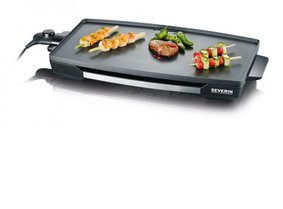 Parrilla De Mesa Severin Kg 2397, Parrilla Eléctrica Plateada/Negra, 2200 W 4008146012495