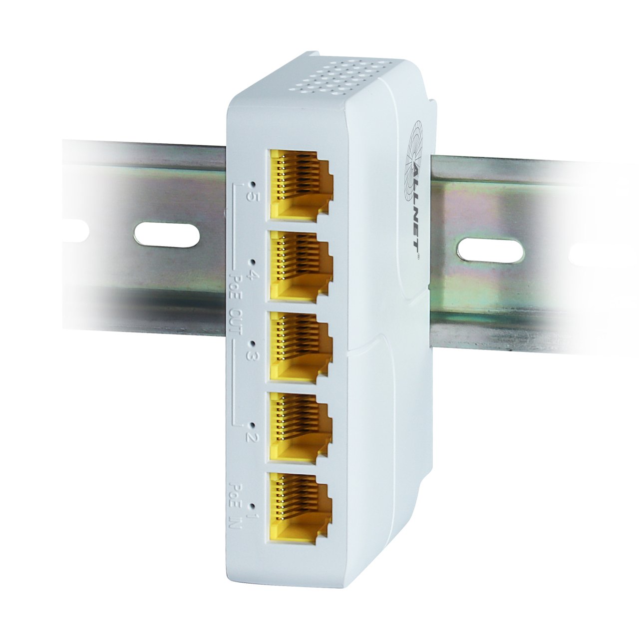 Allnet Switch Unmanaged 5 Port &Hll 5x Gbe &Hll Poe Hdget 85w &Hll 1x Bt Out, 3x Poe Af/At Out, 1xpoe Bt 90w In &Hll Ventiladorlos, Din, Pd-Input &Hll All-Sg8005pd-Bt90