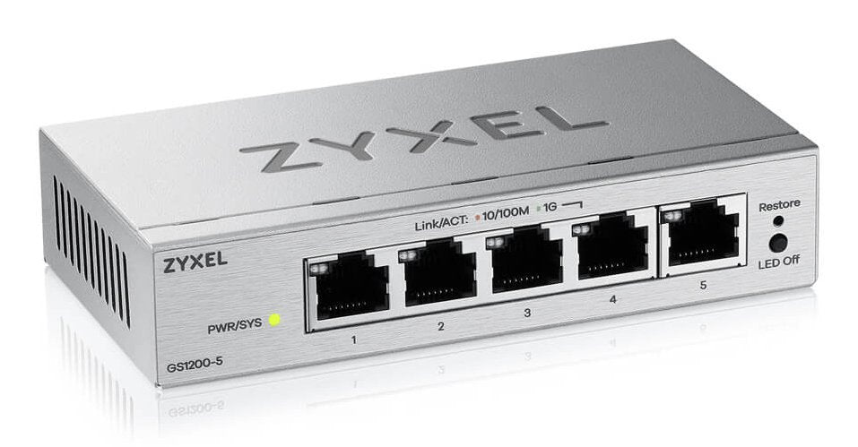 Zyxel Gs1200-5v3 5-Port Gigabit Web Smart Managed Switch