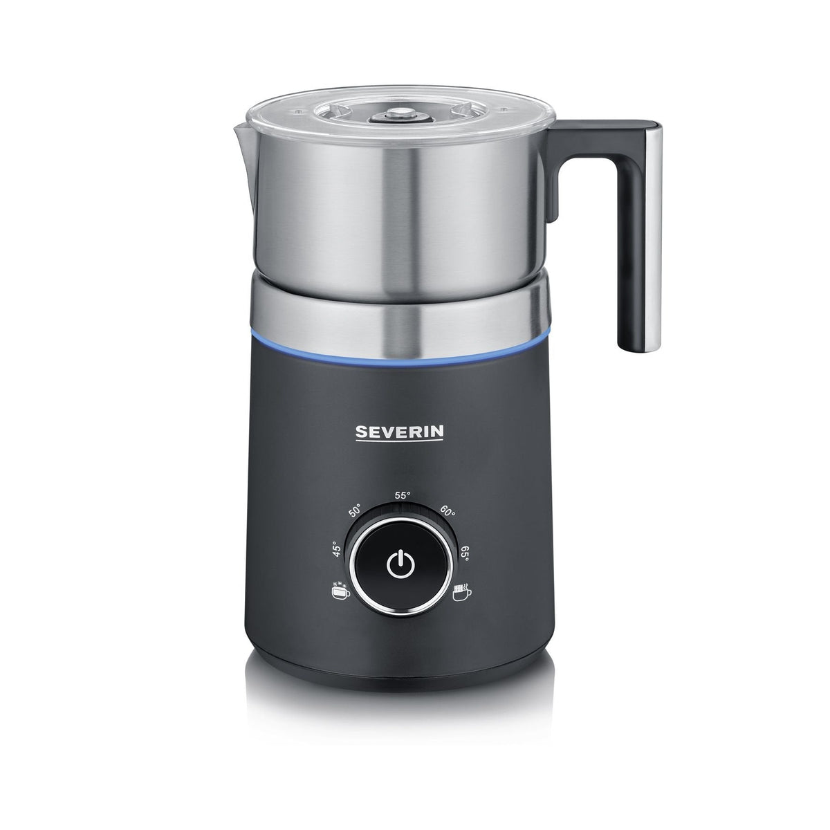 Severin Sm 3586 Espumador De Leche Automático Negro, Acero Inoxidable