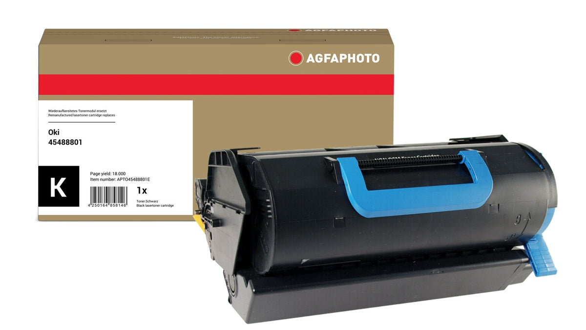 EAN 4250164858146 - AgfaPhoto APTO45488801E cartucho de tóner 1 pieza(s) Compatible Negro imagen 1